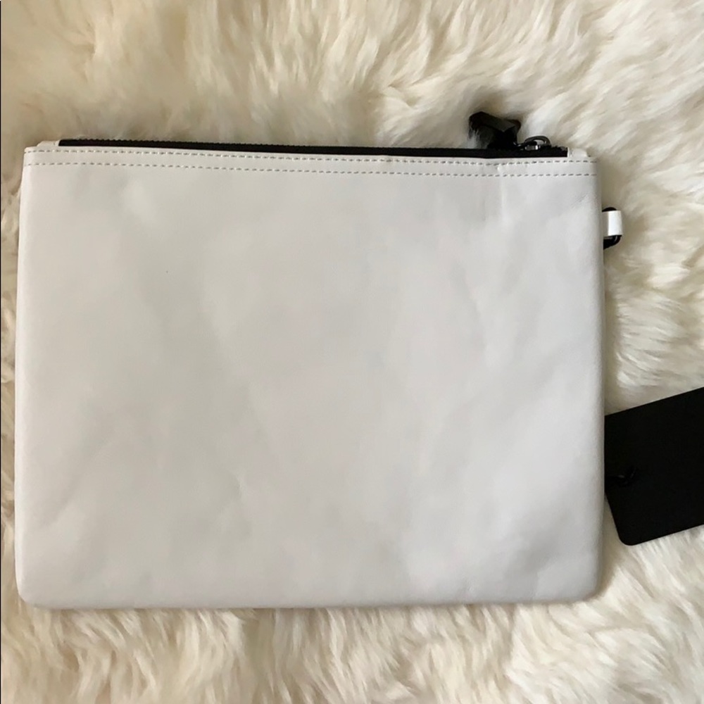 Emm Kuo Girl Gang Power White Clutch Wristlet - Picture 12 of 15